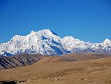 08 Pungpa Ri, Phola Gangchen, Shishapangma, Porong Ri From Tong La The mountain panorama from the Tong La (5143m) between Nyalam and Tingri includes Pungpa Ri (7445m), Phola Gangchen (7661m), Shishapangma (8012m), and Porong Ri (7292m).
